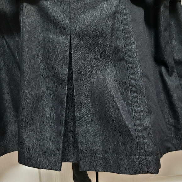 Willi Smith Ladies Black Double Breasted Trench coat - Picture 5 of 6